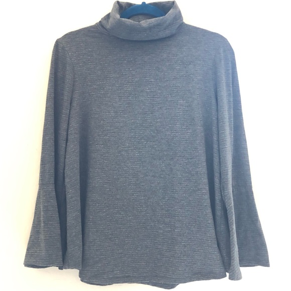 Postmark Anthro Liz Metallic Bell Sleeve Top Small - Picture 2 of 8